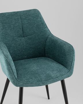 Стул обеденный Adam рогожка голубой