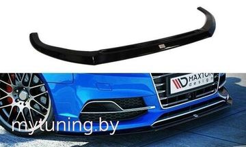 Сплиттер бампера переднего для AUDI A3 8V S-Line / S3 8V Sedan (13-16)