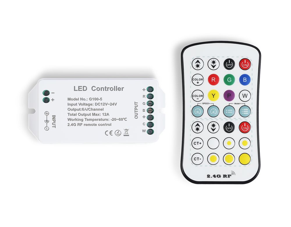 Ambrella Контроллер для светодиодных лент RGB+CCT c радио пультом 2.4G GS11501 LED Strip GS11501