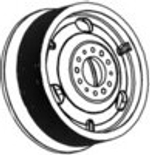 Канатоведущий шкив лебедки PMS420 D410х7х10 мм BZU 7.5 мм