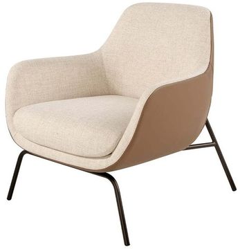 Кресло 5099/A226 с обивкой из ткани и экокожи Испания 