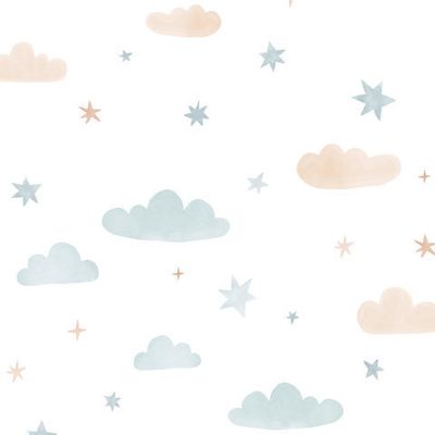 Облака. Детский паттерн