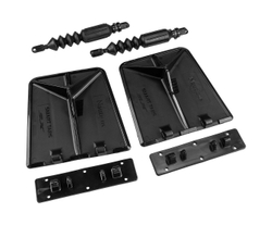 Комплект транцевых плит Nauticus серии SX, цвет черный, размер 9.5"х10"