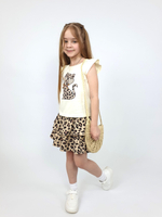 02-126-4 Комплект для девочки (футболка+ юбка)