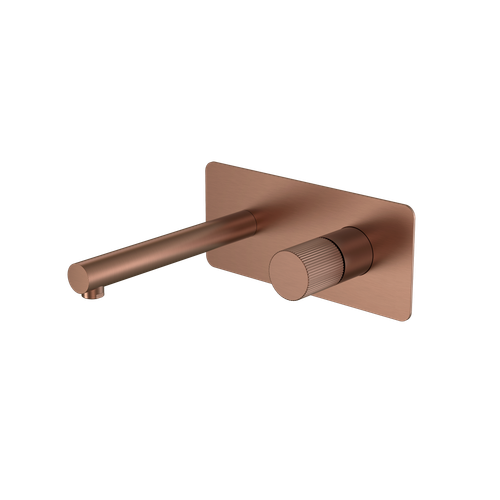 Смеситель STICK из стены BRUSHED BRONZE ручка LINEA
