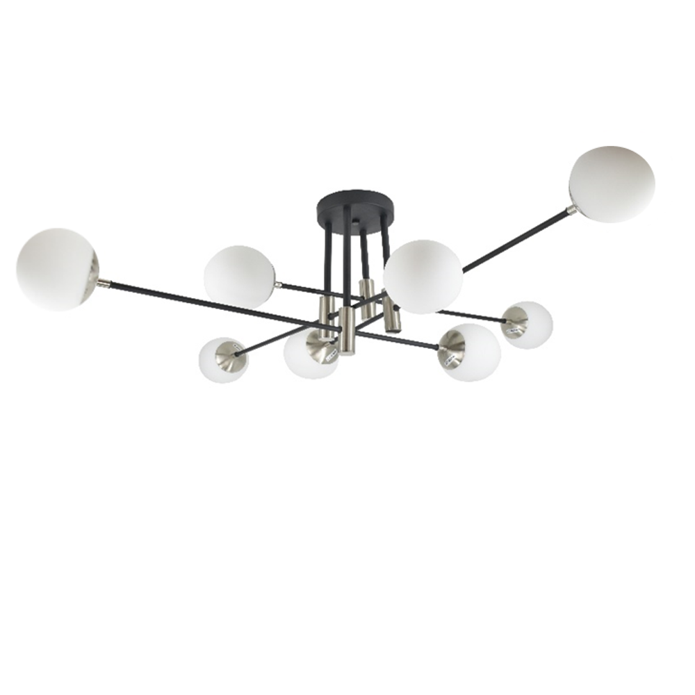 Потолочная люстра Mirastyle SL-41986/8 BK+Satin