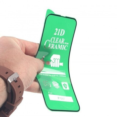 Пленка Ceramic iPhone 13 Pro Max противоударное, 012537-1 Черный