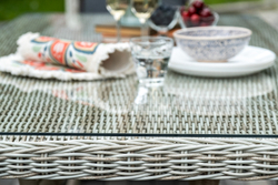 "Неаполь" обеденная группа плетеная из искусственного ротанга, цвет соломенный