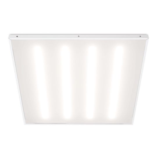 Светильник LED-панель ДВО/ДПО Грильято  с БАП EM1 54Вт 5000К IP40 матов. Опал 6000лм 588х588х40мм WOLTA STD