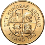 Iceland, 100 Kronur - Lumpfish, 2007, MS