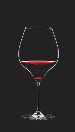 Набор бокалов для красного вина 2 шт 700 мл Riedel Grape@Riedel Pinot Noir/Nebbiolo Австрия на черном фоне