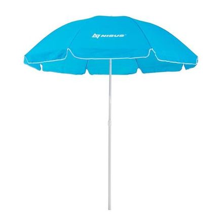 Зонт пляжный d 2,00м с наклоном голубой (22/25/170Т) NA-200N-B NISUS