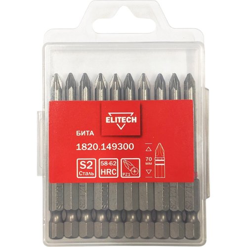 Бита ELITECH PZ1*70мм (10 шт.)   1820.149300