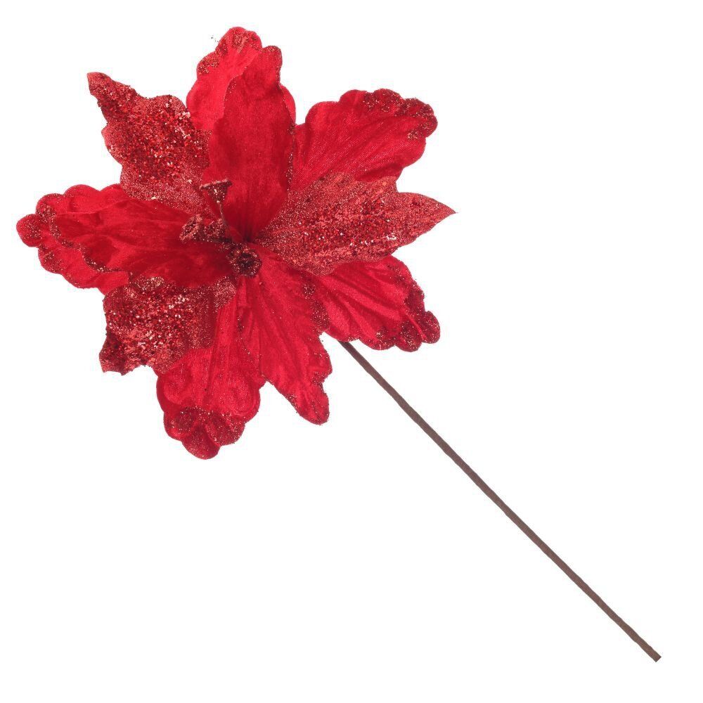 GAEM Цветок искусственный "Пуансеттия", L19 W19 H30 см