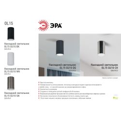 OL15 GU10 DG Подсветка ЭРА Накладные, под GU10