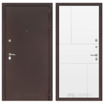 Дверь входная Лабиринт CLASSIC антик медный 21 Белый софт металлическая