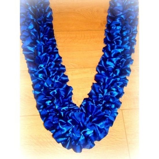 Лента на капот галочка, атлас, синий, ширина 18см №90_2.224