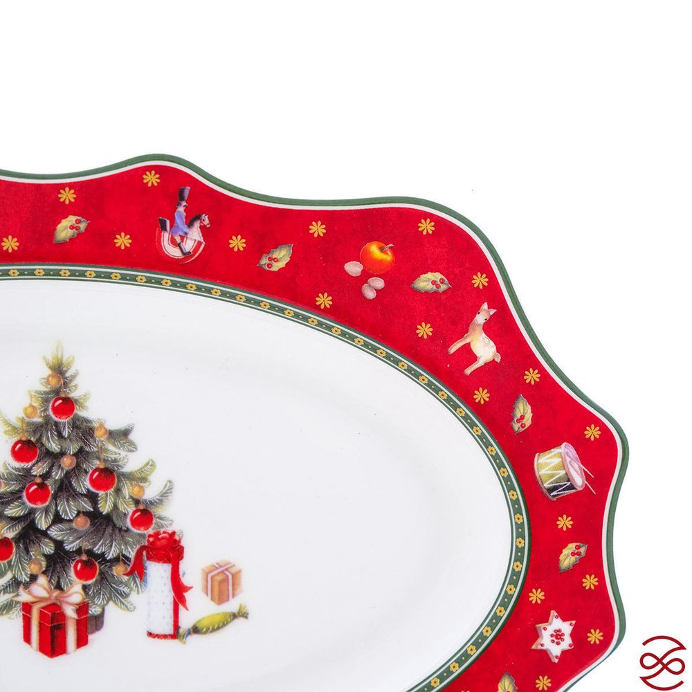 Блюдо овальное Repast Bordo 25.4*16.6*2 см