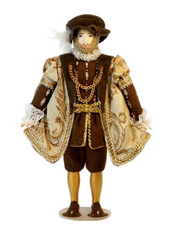 Кукла коллекционная король Генрих VIII