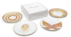 Набор тарелок для салата или десерта 4шт 21см Marie Daage Belle Circle Dahlia