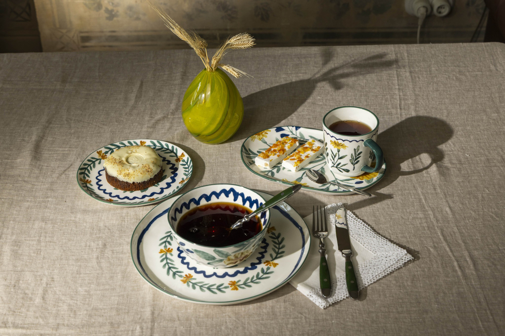 Тарелка плоская 27.5см Дымов Керамика Луга