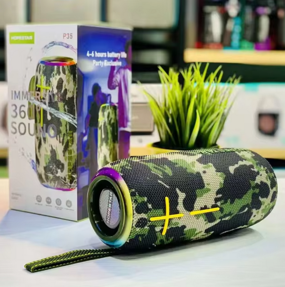 Беспроводная колонка Hopestar P35 360 sound Dual light