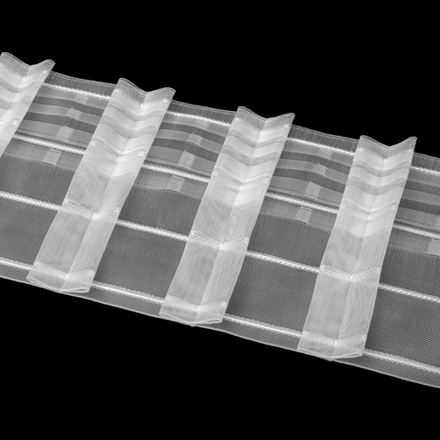 Шторная лента Oz-Is арт. 4087 МР, бантовые складки, коэф. сборки 1:2,0, цвет прозрачный (ширина 150 мм)