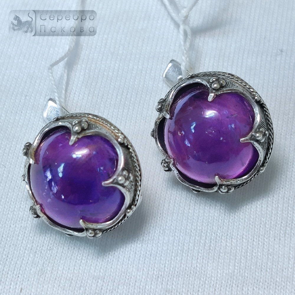 Серьги "Готланд" аметист