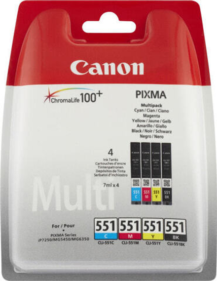 Картридж струйный Multi Pac 4 шт Canon CLI-551 6508B006