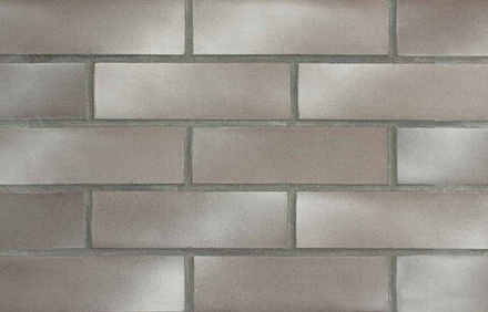 Terramatic, Plato Grey АС, 8104, серая гладкая, белый оттенок, 240х71x14 - Клинкерная плитка для фасада и внутренней отделки