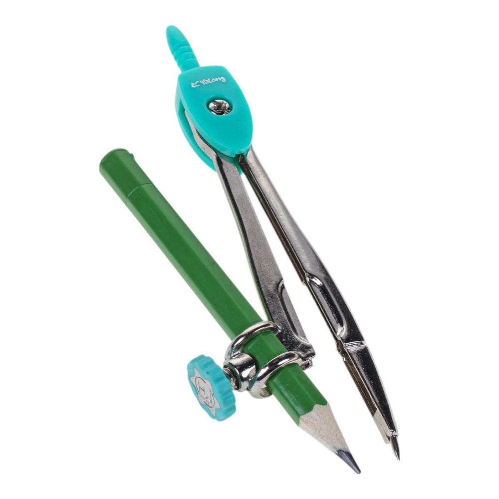 Готовальня 10 предметов "Африканские животные" металлический пенал