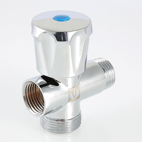 Вентиль-тройник Valtec VT.255.N.04 1/2"х3/4"х1/2"
