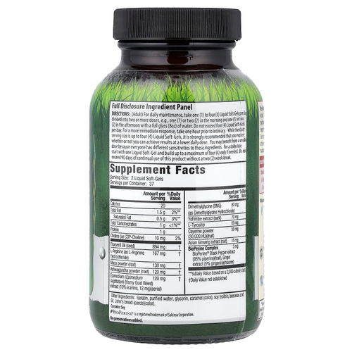 Irwin Naturals, Steel Libido, 75 мягких желатиновых капсул с жидкостью