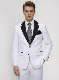 Мужской смокинг (белый) А84