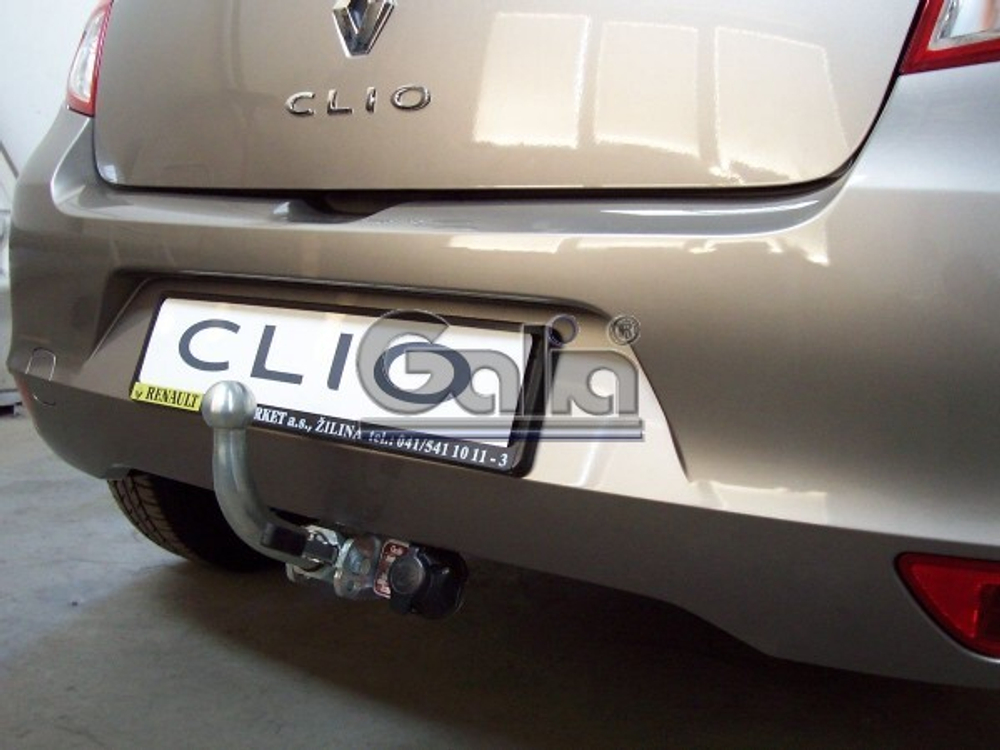 Фаркоп оцинкованный Galia R080A для Renault Clio хетчбек 2005-2012, 2012-(паспорт и сертификат в комплекте)(без электрики)