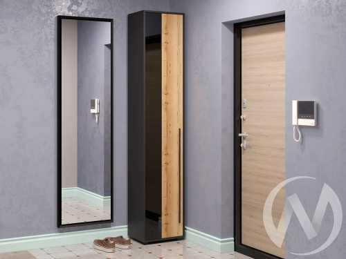 Пенал сек. №6 НКМ Аэлита (черный/дуб вотан)