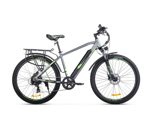 Электровелосипед Eltreco XT 850 Pro (Серо-зеленый-2674)