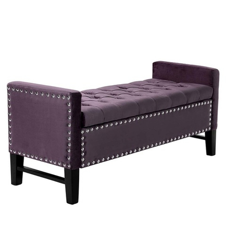 Alice 5825 Банкетка открывающаяся велюр фиолетовый 127*50*56см