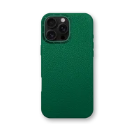 Чехол для iPhone 16 - Зернистая кожа - зелёный