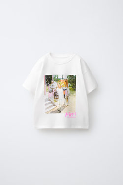 ZARA ФУТБОЛКА «ПЕППИ ДЛИННЫЙЧУЛОК» © ASTRID LINDGREN COMPANY, БЕЛЫЙ