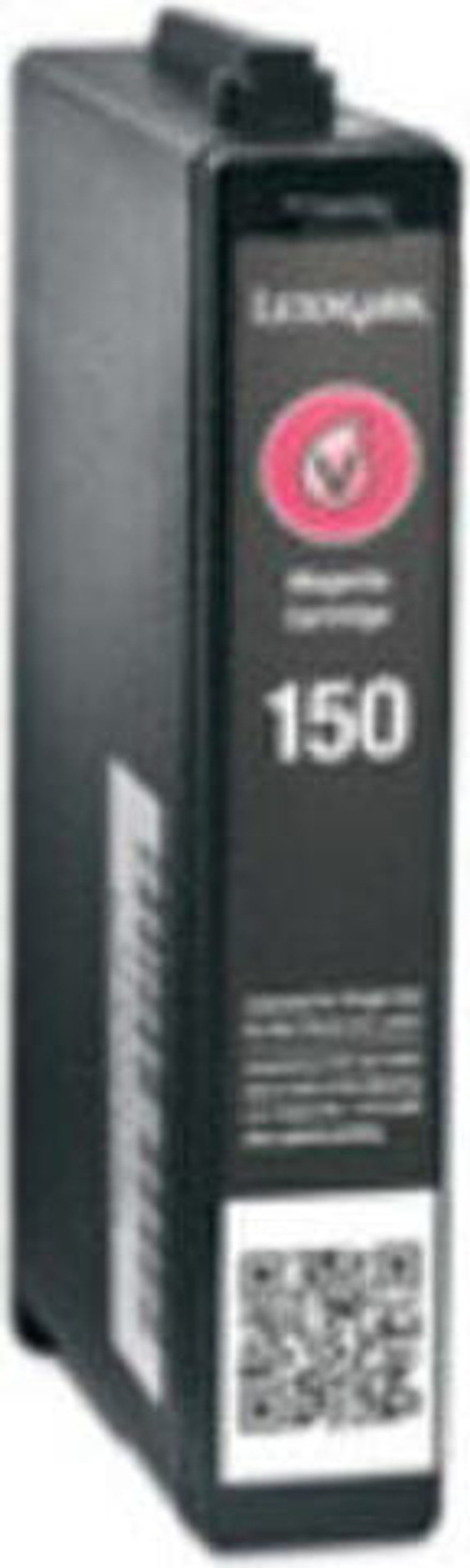 Струйный картридж 1 шт Подлинный (XL) Пурпурный Lexmark No.150XL Blister without Alarm  14N1616BL