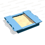 Песочница с крышкой для детской площадки Romana 057.36.00