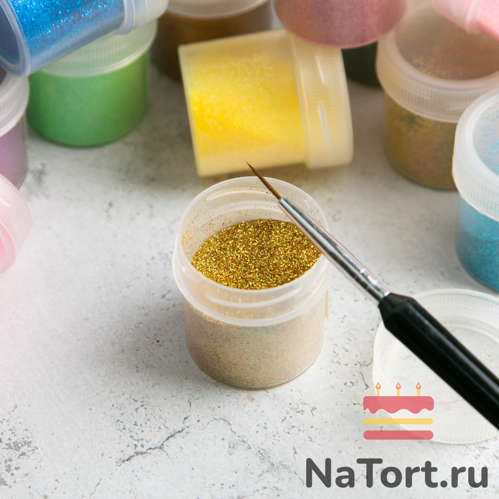 Блестки декоративные «Золото голографическое»