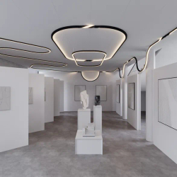 Профиль SL-ARC-5060-LINE-2500 BLACK (Arlight, Алюминий) 029266