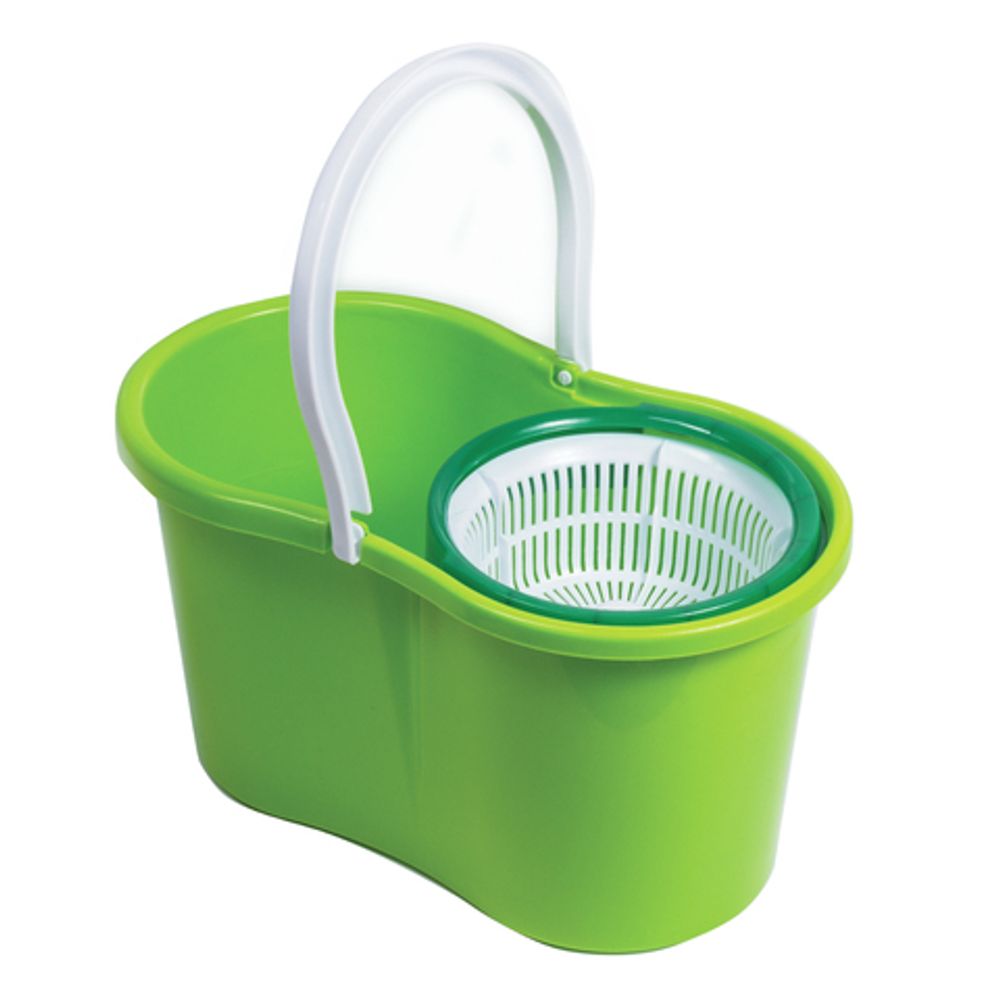 Набор для уборки LAIMA, ведро 7 л/5 л с отжимом, швабра с круглой насадкой (2 шт., крепление кольцо)