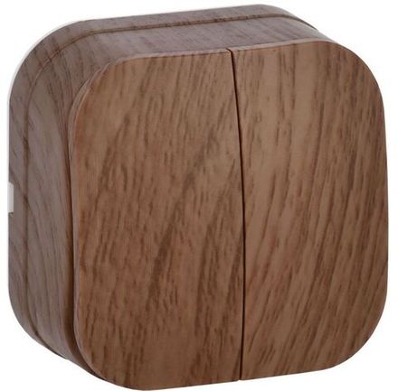 Выключатель 2-кл. ОП GLORY 10А ВС20-2-0-ХД дуб IEK EVH20-K24-10