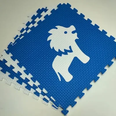 Мягкий пол "Животные Африки" 500x500x10 мм 45 шор