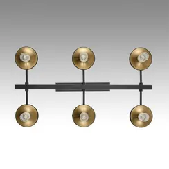 8112/12 NEOCLASSI LN25 26 черный/бронза/прозрачный, металл/стекло Люстра потолочная G9 12*30W 220V TAMARESA