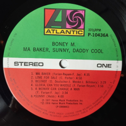 Винтажная виниловая пластинка LP Boney M Ma Baker, Sunny, Daddy Cool (Japan 1977) (No Obi) Belfast
