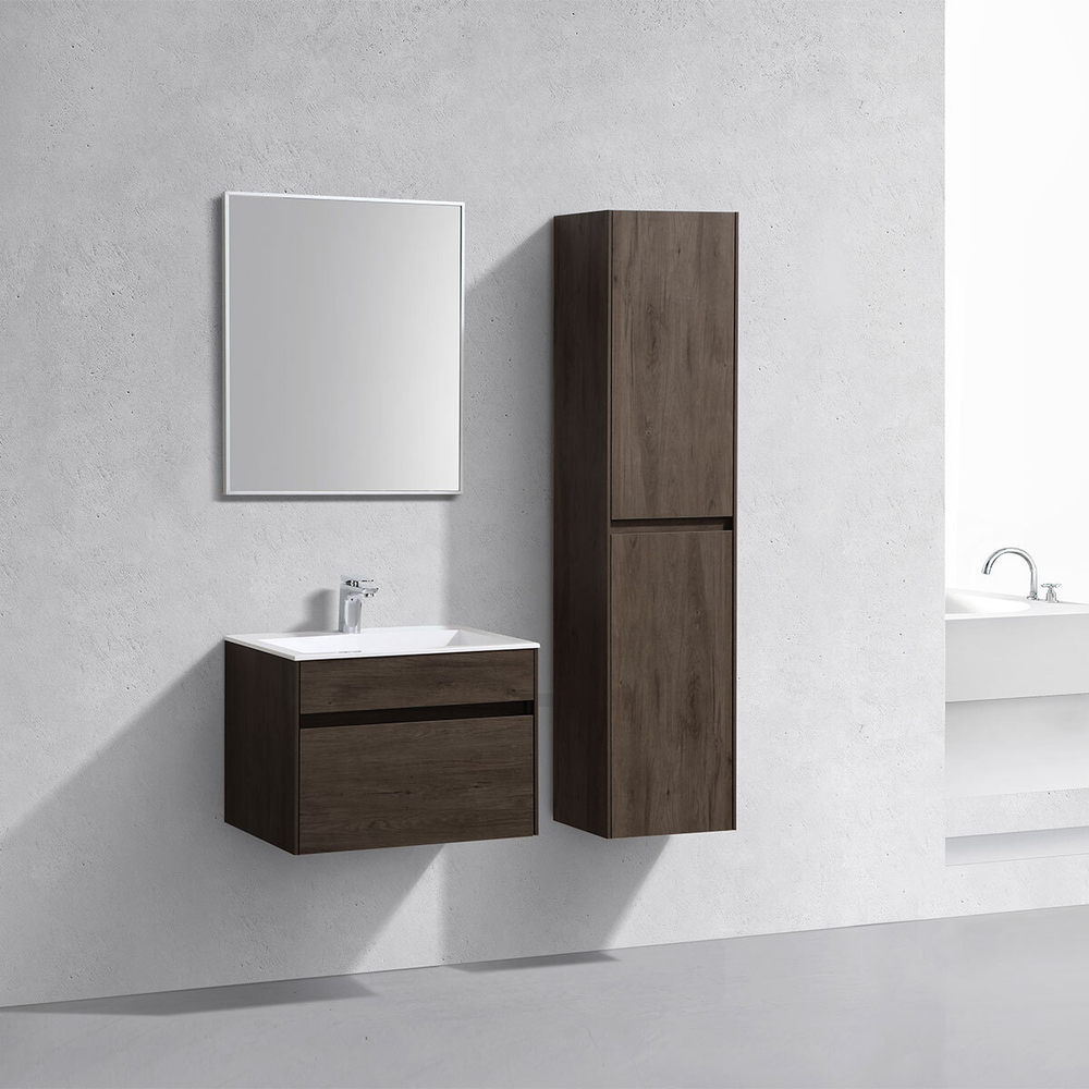 Тумба под раковину Vincea Chiara 600 подвесная, 1 выкатной ящик soft-close, R.Oak